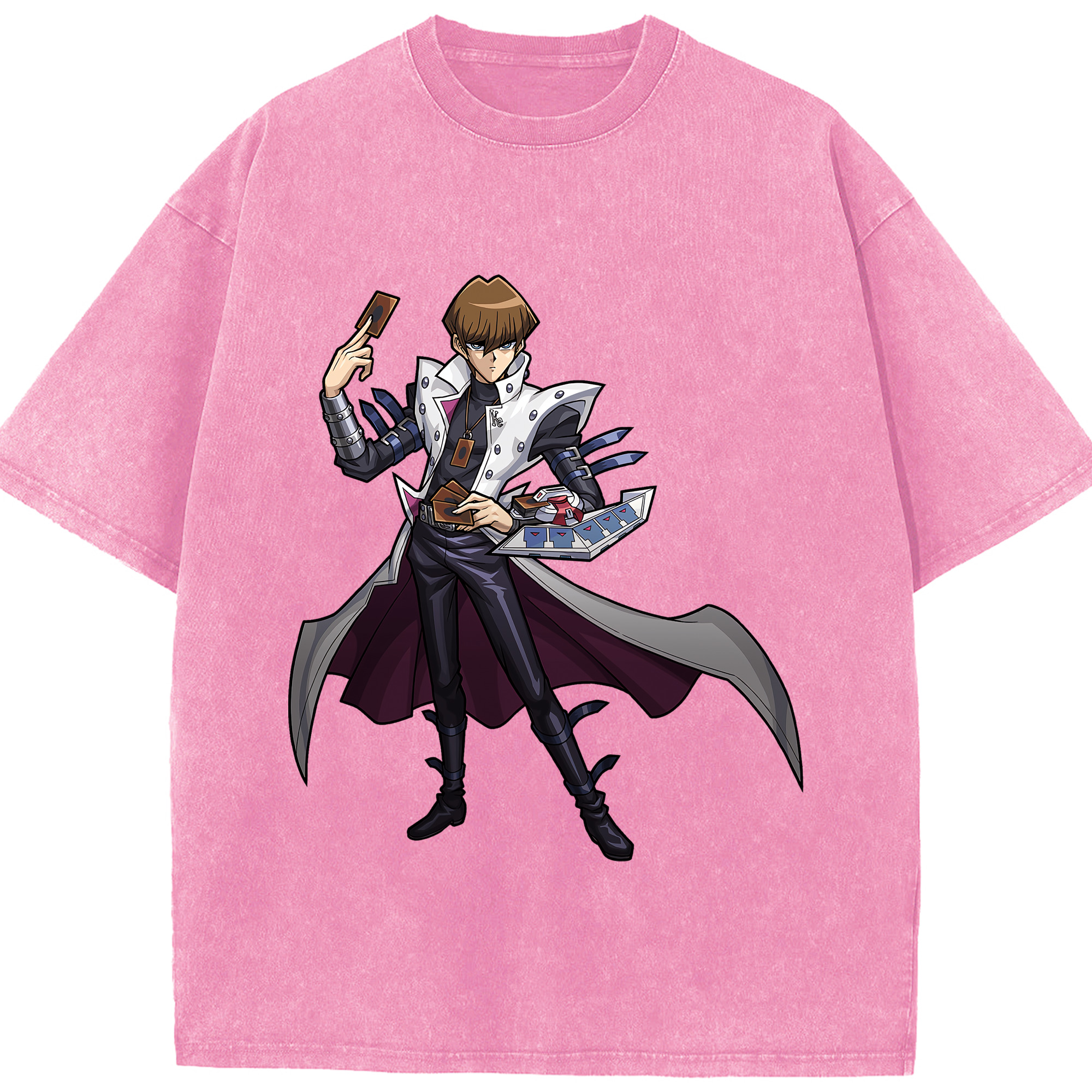 （画像用） 遊☆戯☆王 Yu-Gi-Oh! 綿100% ヴィンテージ風 半袖Tシャツ（フロントプリント）